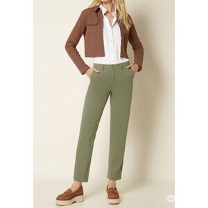 Silvian Heach Denim Olive Green Slim Fit Casual Preppy Chinos Jeans Size 29 NWT